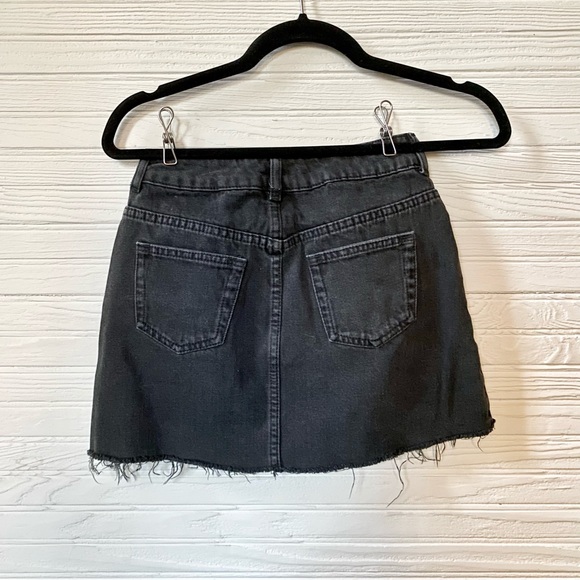 topshop | MOTO | Black Denim Mini Skirt - Picture 5 of 6